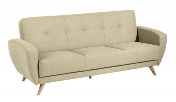 Sofa 3-Sitzer mit Bettfunktion Jerry Microfaser (Filz-Optik)