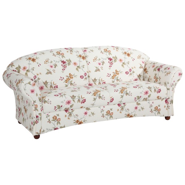 Sofa 2,5-Sitzer Corona Flachgewebe floral